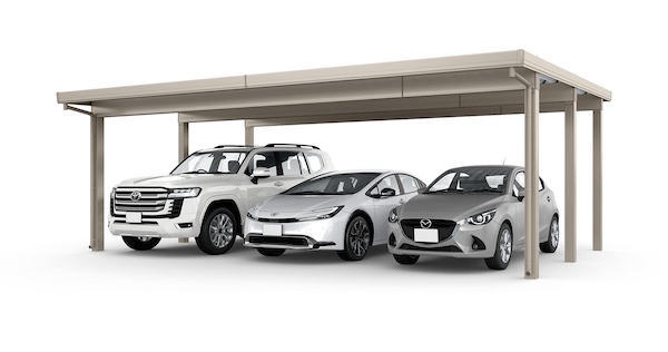 カーポートST 3000タイプ 3台用」の概算見積り｜カーポート全国販売