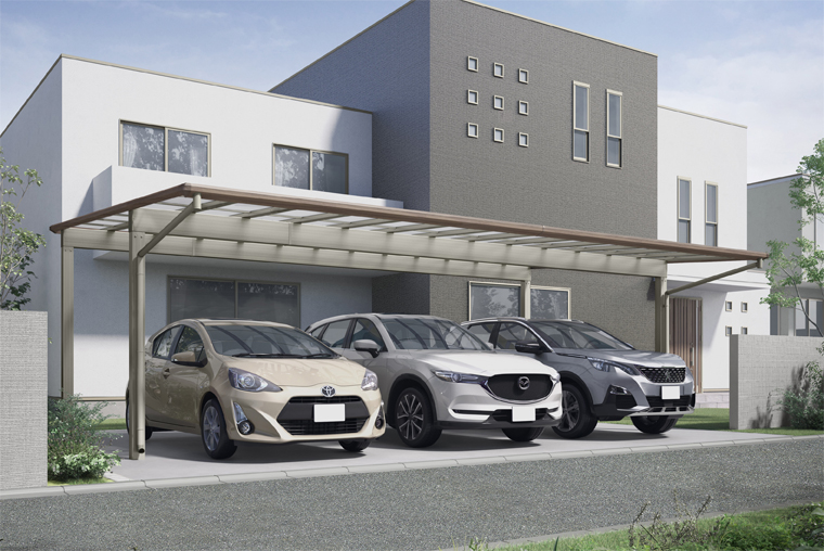 フーゴFプラス 3台用 柱奥行移動《 3台 》