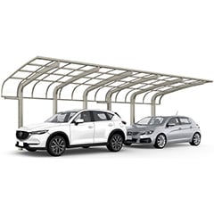 フーゴR袖壁1500 2台用 縦連棟 《1+1台》