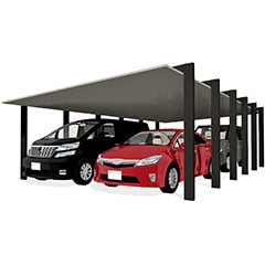 カーポートSC1500 ワイド縦連棟《 2+2台 》