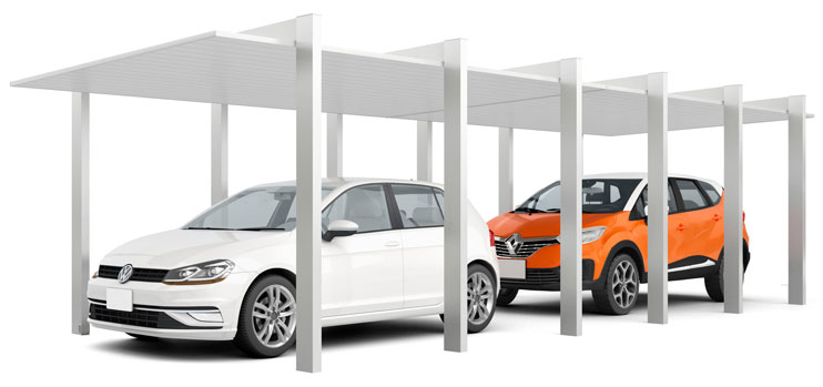 カーポートSC3000 縦連棟《 1+1台 》