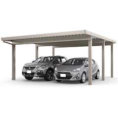 カーポートST 3000タイプ 2台用 奥行延長