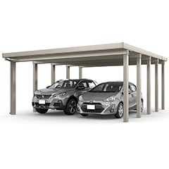 カーポートST 6000タイプ 2台用 奥行延長