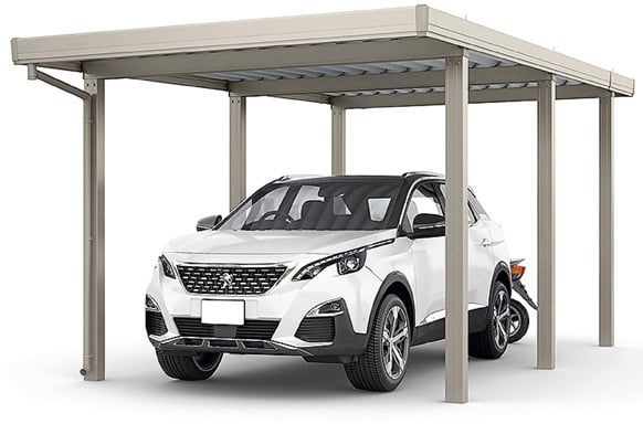 カーポートSW 1500タイプ 1台用 奥行延長