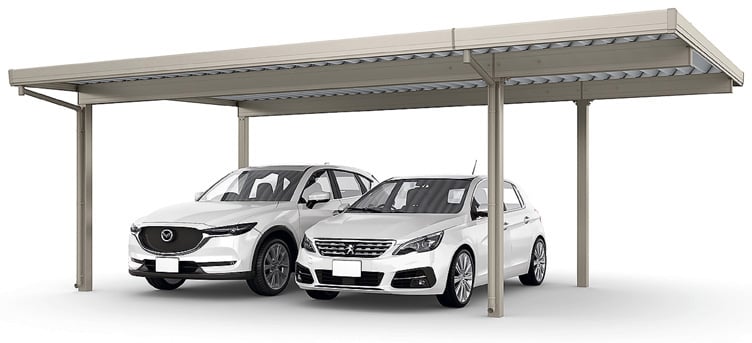 カーポートSW 1500タイプ 2台用 間口延長