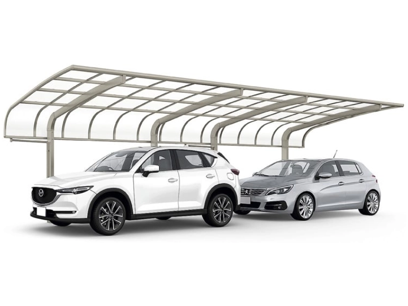 フーゴR袖壁 2台用 縦連棟