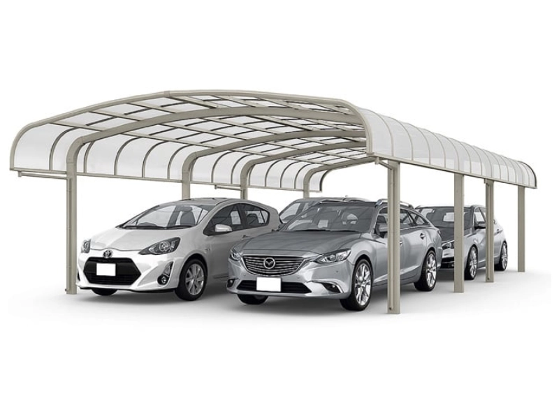 フーゴR袖壁 4台用 ワイド縦連棟