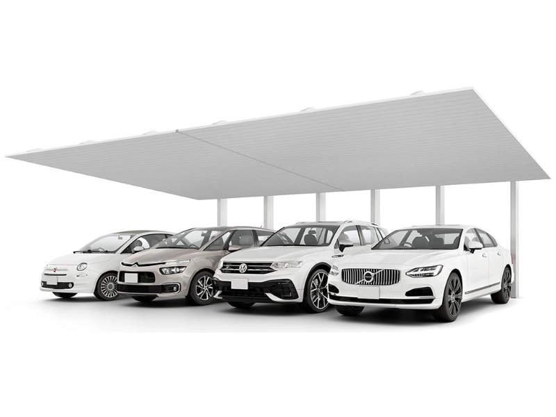 カーポートSC 4台用 後方支持 横連棟