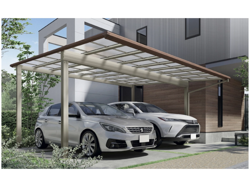 フーゴFプラス 2台用 柱奥行移動