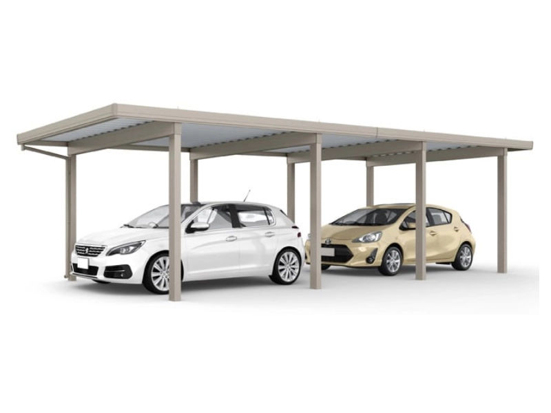 カーポートST3000 2台用 縦連棟
