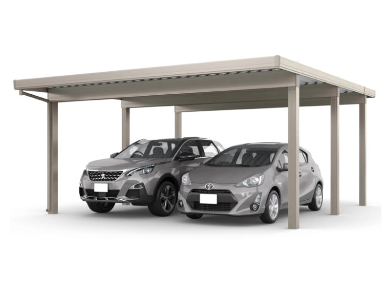 カーポートST3000 2台用 奥行延長