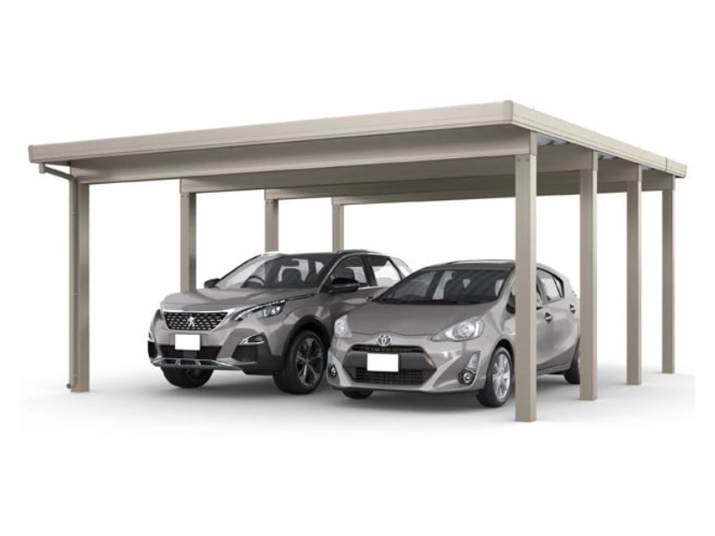 カーポートST4500 2台用 奥行延長