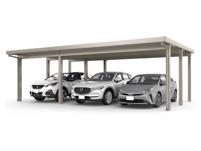 カーポートST4500 3台用 横連棟