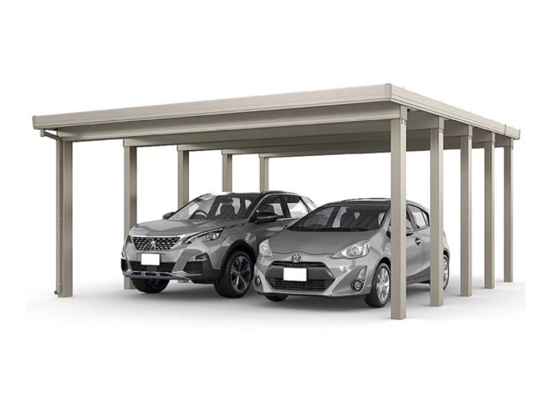 カーポートST6000 2台用 奥行延長