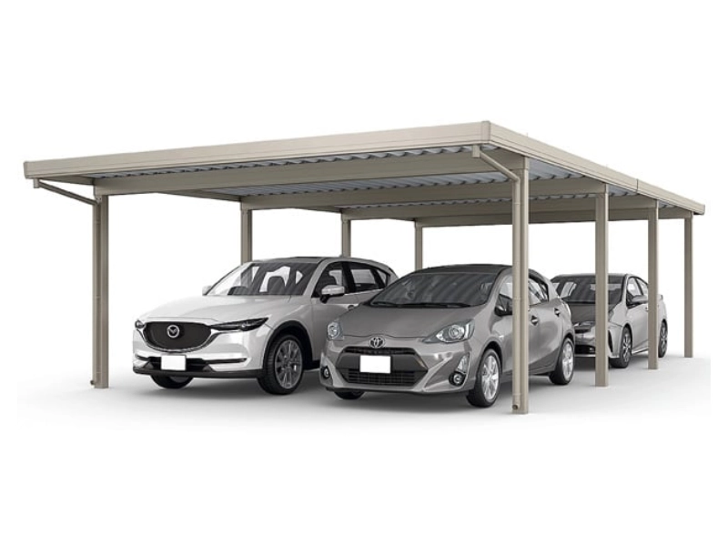 カーポートSW900 4台用 縦連棟