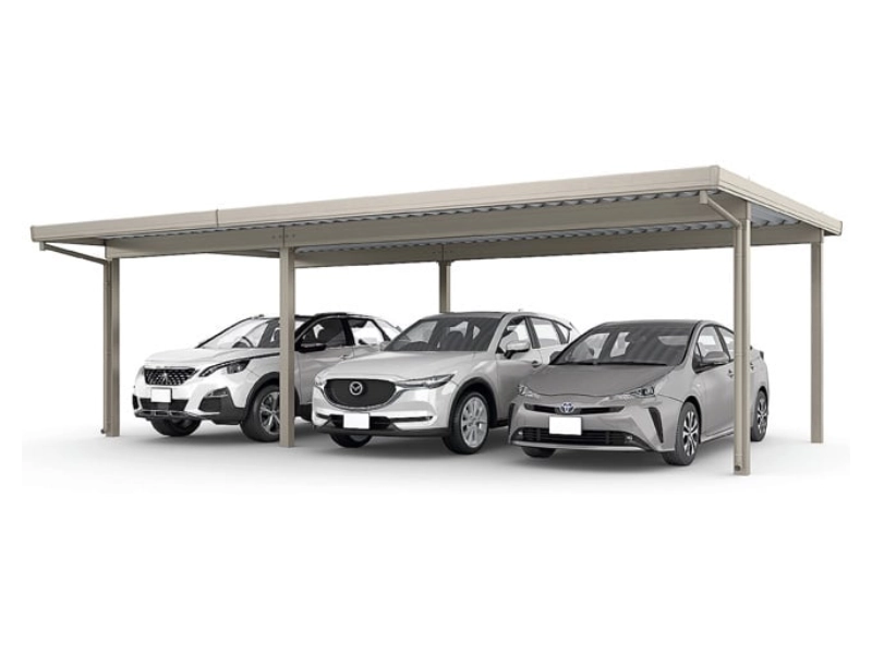 カーポートSW1500 3台用 横連棟