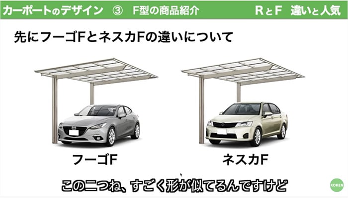 フーゴFとネスカFの違い