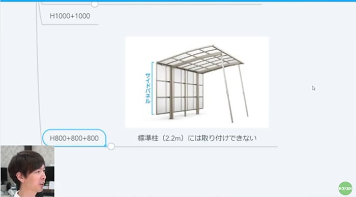 サイドパネル 3段