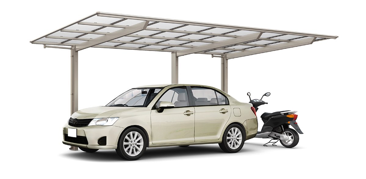 1台用カーポート 奥行延長タイプ
