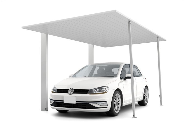 カーポートSC 1台用 着脱式サポート柱付き