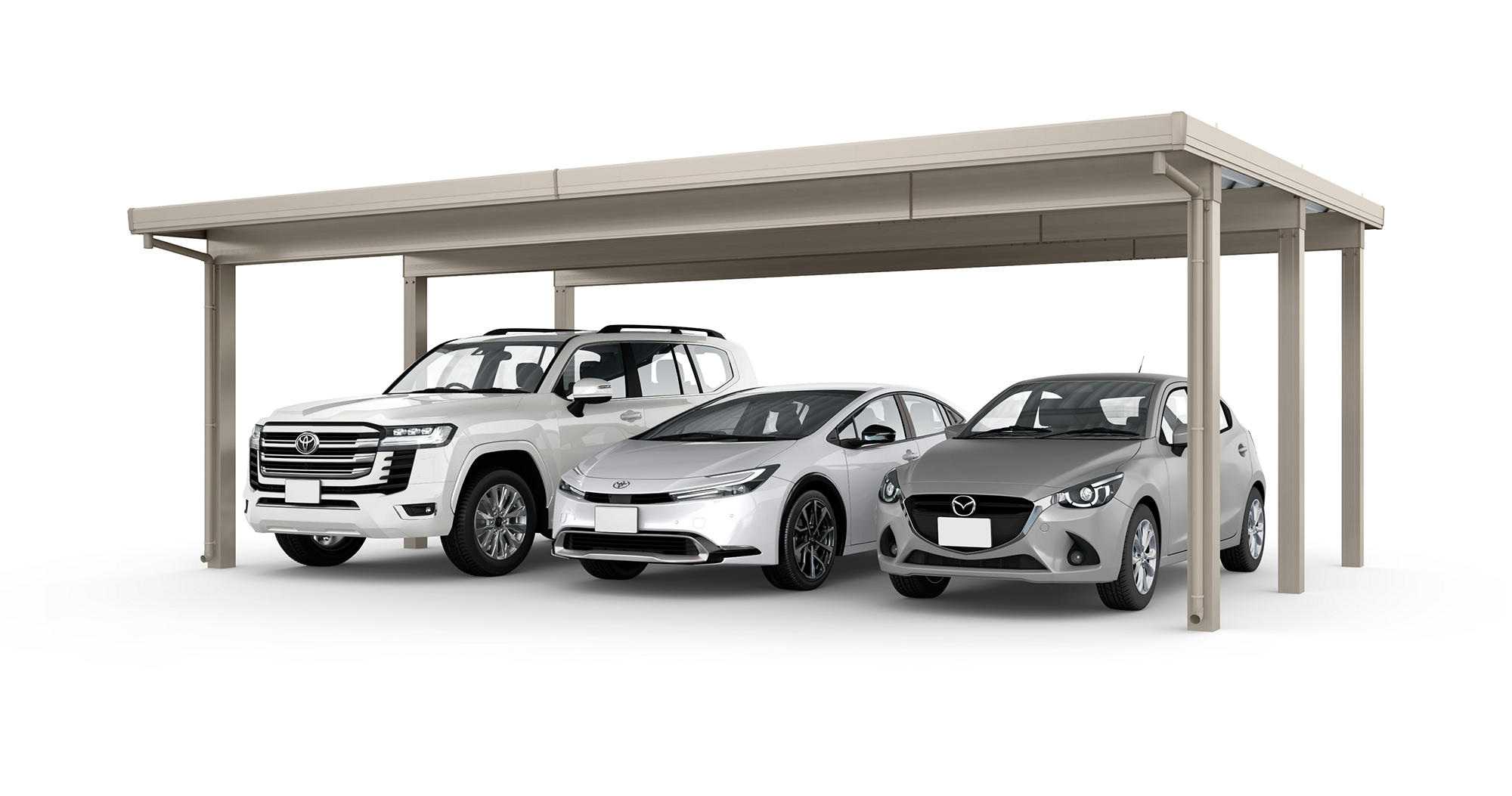 カーポートST 3000 3台用